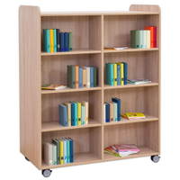 Flexeo® Bücherwagen, beidseitig je 6 Fachböden – Bild 6