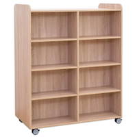 Flexeo® Bücherwagen, beidseitig je 6 Fachböden - Flexeo Buecherwagen beidseitig je 6 Fachboeden 809115 k ZN