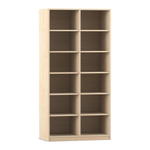 Flexeo® Regal, 2 Reihen, 12 Fächer, Breite 94,4 cm - Flexeo Regal 2 Reihen 12 Faecher Breite 94 4 cm 800025V0006 P01 ZN