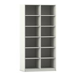 Flexeo® Regal, 2 Reihen, 12 Fächer, Breite 94,4 cm - Flexeo Regal 2 Reihen 12 Faecher Breite 94 4 cm 800025V0020 P01 ZN