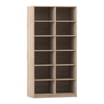 Flexeo® Regal, 2 Reihen, 12 Fächer, Breite 94,4 cm - Flexeo Regal 2 Reihen 12 Faecher Breite 94 4 cm 800025V0027 P01 ZN