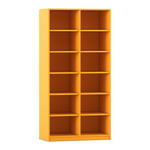 Flexeo® Regal, 2 Reihen, 12 Fächer, Breite 94,4 cm - Flexeo Regal 2 Reihen 12 Faecher Breite 94 4 cm 800025V0039 P01 ZN