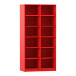 Flexeo® Regal, 2 Reihen, 12 Fächer, Breite 94,4 cm - Flexeo Regal 2 Reihen 12 Faecher Breite 94 4 cm 800025V0046 P01 ZN