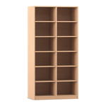 Flexeo® Regal, 2 Reihen, 12 Fächer, Breite 94,4 cm - Flexeo Regal 2 Reihen 12 Faecher Breite 94 4 cm 800025 P01 ZN