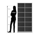 Flexeo® Regal, 2 Reihen, 12 Fächer, Breite 94,4 cm - Flexeo Regal 2 Reihen 12 Faecher Breite 94 4 cm 800025 P07 ZN