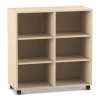 Flexeo® Regal, 2 Reihen, 6 Fächer, H x B x T: 98 x 94,1 x 40,8 cm - Flexeo Regal 2 Reihen 6 Faecher H x B x T 98 x 94 1 x 40 8 cm 806001V0011 P01 ZN