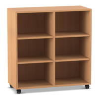 Flexeo® Regal, 2 Reihen, 6 Fächer, H x B x T: 98 x 94,1 x 40,8 cm – Bild 7