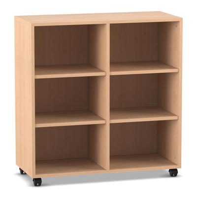 Flexeo® Regal, 2 Reihen, 6 Fächer, H x B x T: 98 x 94,1 x 40,8 cm