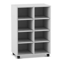 Flexeo® Regal, 2 Reihen, 8 Fächer, niedrig – Bild 19