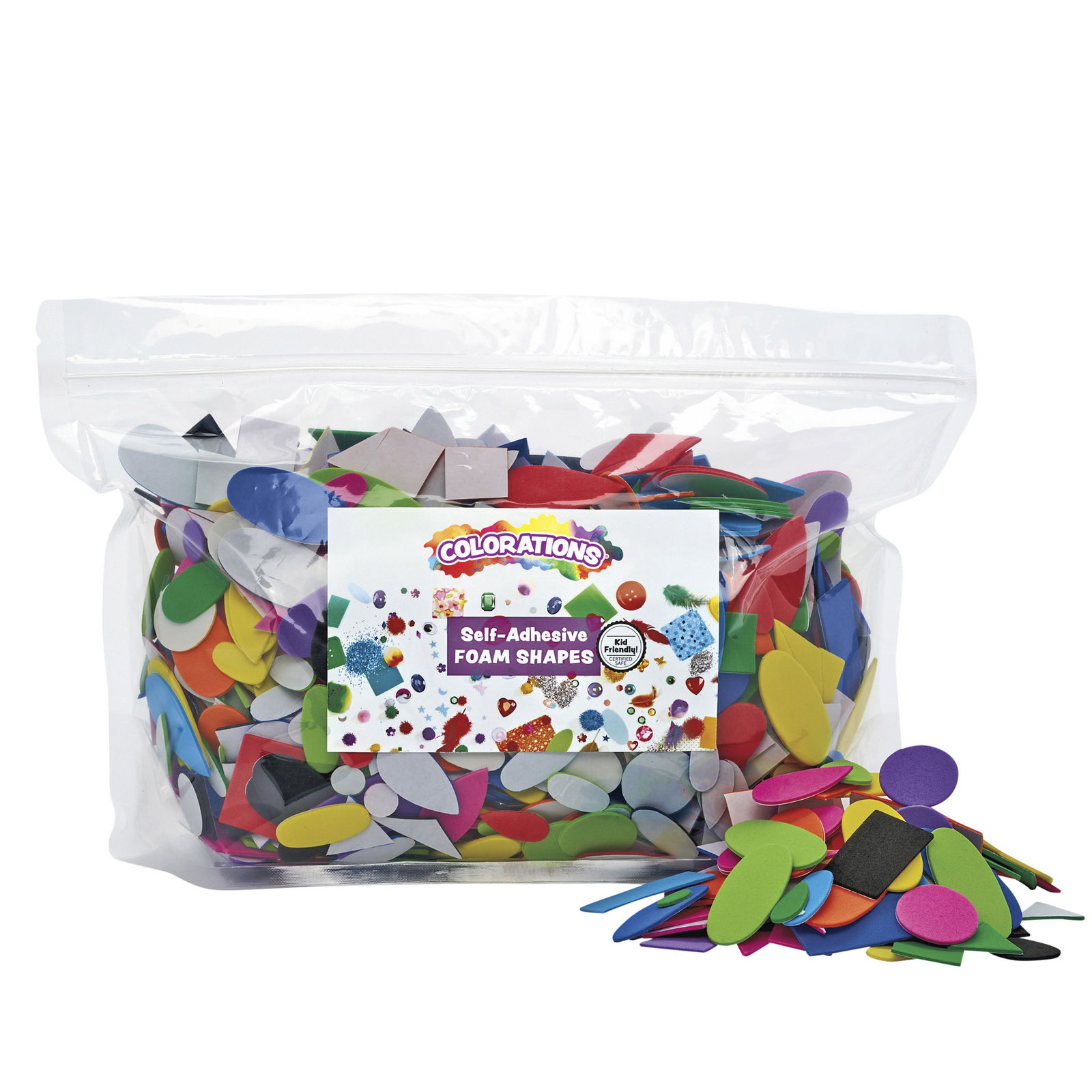 Selbstklebende Moosgummi-Mosaikformen, 1000 Stück