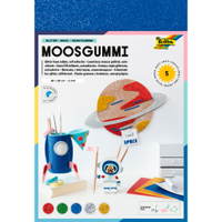 Selbstklebendes Glitzer-Moosgummi, 5 Bogen - folia Selbstklebendes Glitzer Moosgummi 5 Bogen 775253 g ZN