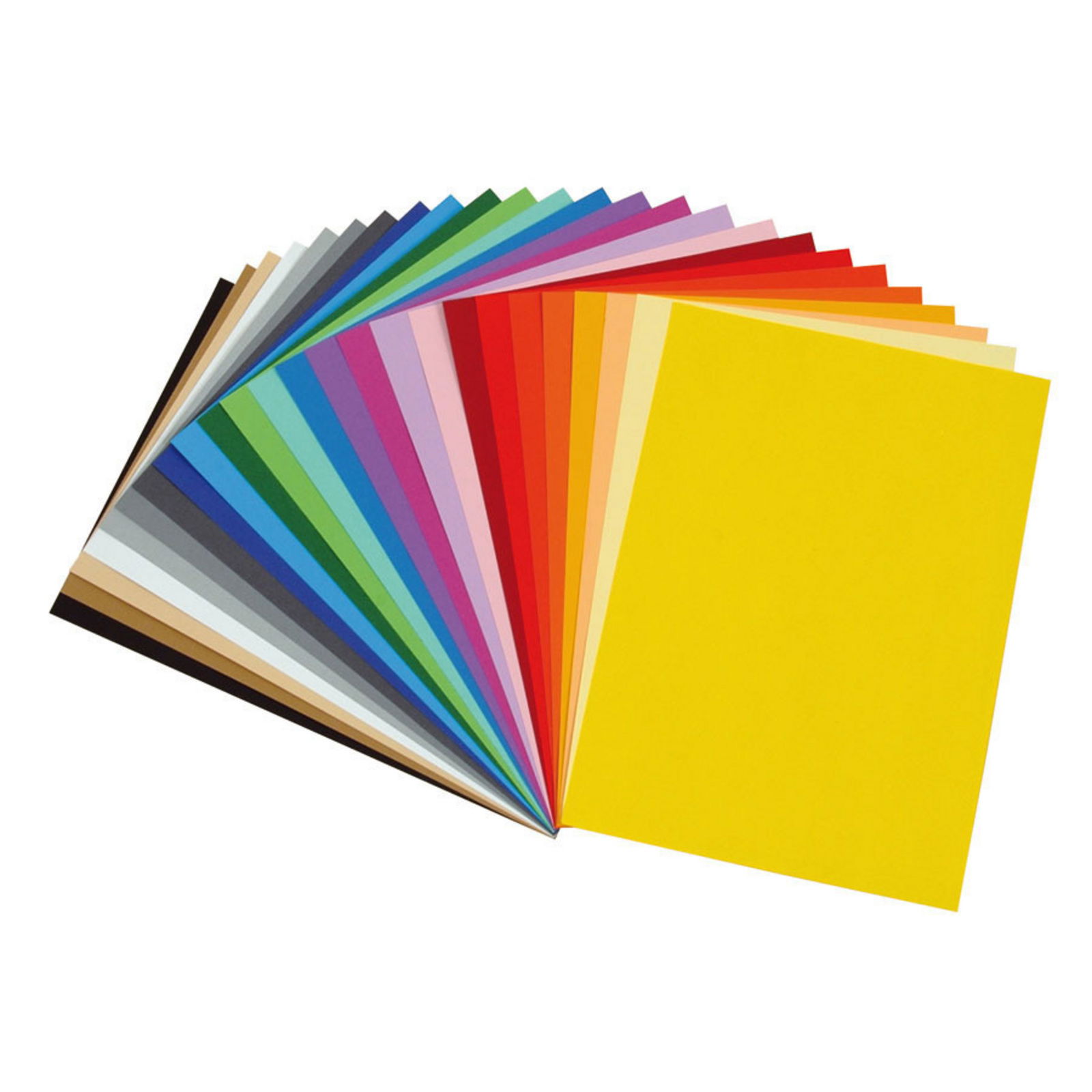 Tonpapier, 130 g/m², DIN A4, 500 Blatt, 25 Farben