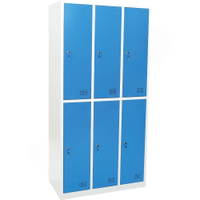Metallspind, Höhe: 180 cm, mit 6 Fächern - metallspind h 180 cm mit 6 fachern blau 805128 w