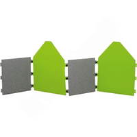 Wandschirm aus Filz, Haus, 70 x 90 cm - wandschirm aus filz haus grun 70 x 90 842179 w 4