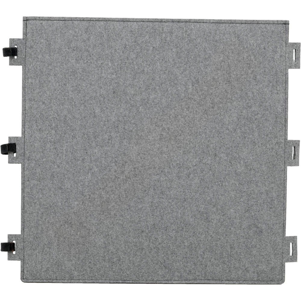 Wandschirm aus Filz, Quadrat, grau, 60 x 60 cm