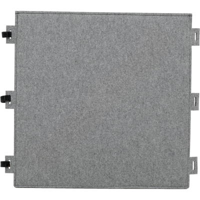 Wandschirm aus Filz, Quadrat, grau, 60 x 60 cm