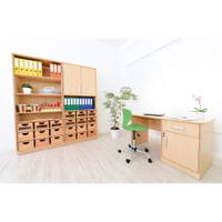 Flexi Schreibtisch, Schrankteil rechts, Birke - 092737 i 17