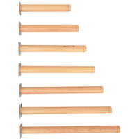 Flexi Tischbeine rund, 4 Stück, Buche – Bild 7