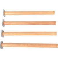 Flexi Tischbeine rund, 4 Stück, Buche – Bild 5
