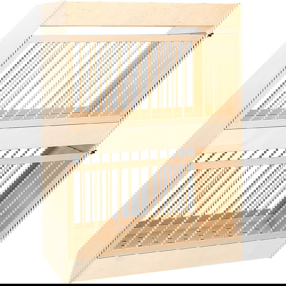 Etagen-Gitterbett aus Echtholzplatte