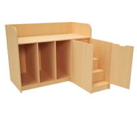Große Wickelkommode Breite: 150 cm mit Treppe, Birke - 094205P c 25