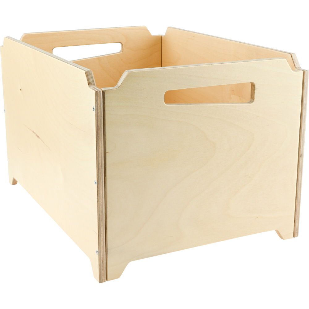 Echtholz Stapelbox, hoch, Höhe: 28 cm