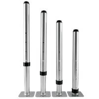 Flexi Metallbeine rund, höhenverstellbar, 4 Stück, alufarben – Bild 9