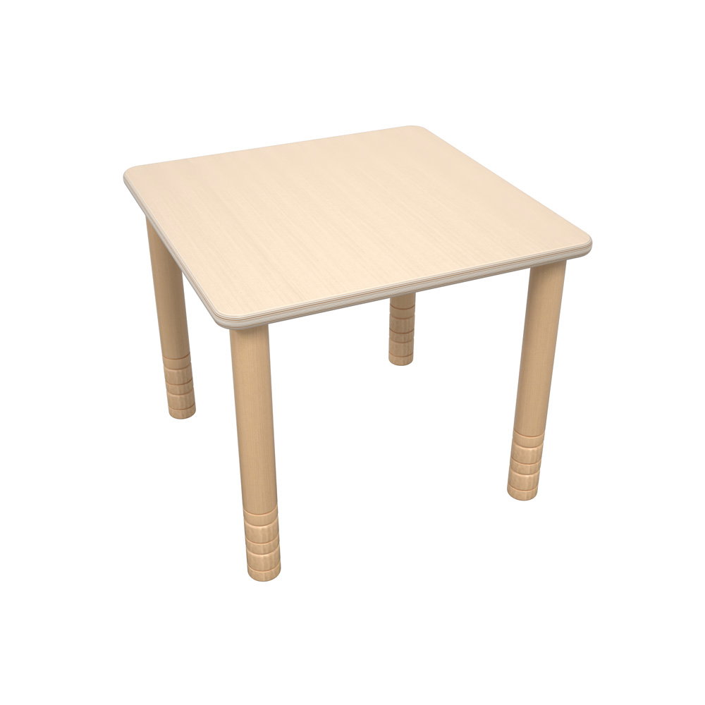 Flexi Quadratischer Tisch 60 x 60 cm, höhenverstellbar 58–76 cm