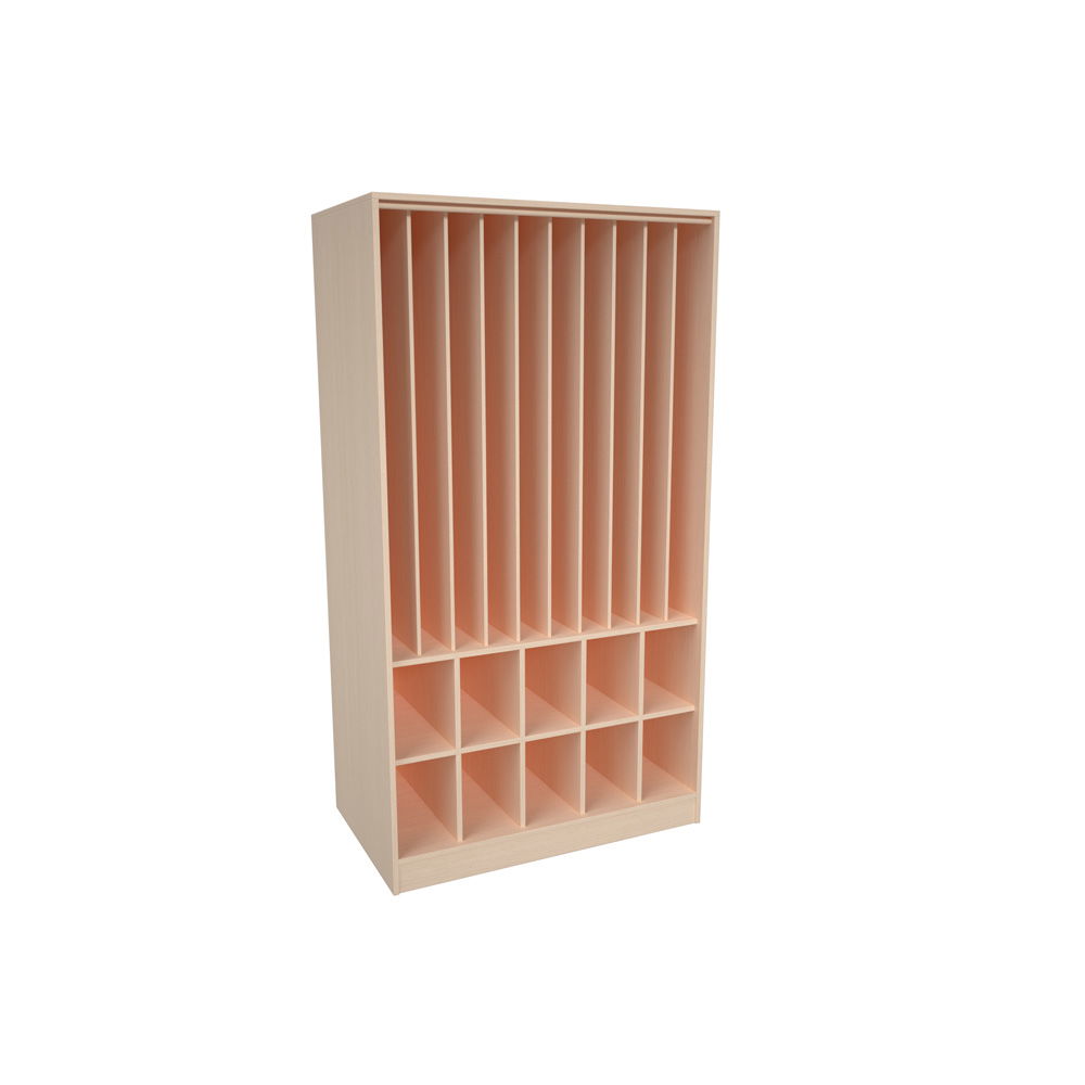 Kombischrank für 10 Matten und Decken, mit Tür