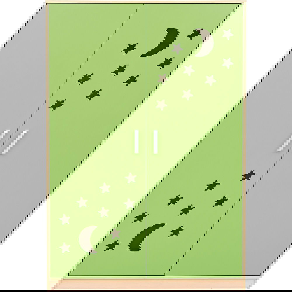 Schrank für 10 Kindergartenbetten, Türen lackiert