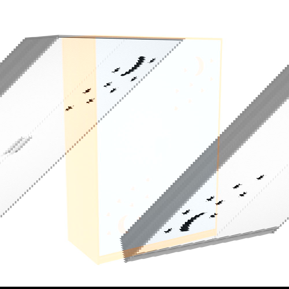 Schrank für 10 Kindergartenbetten, Türen laminiert