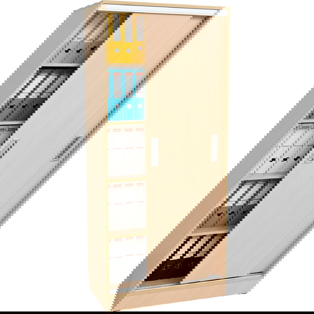 Grande Hochschrank mit Schiebetüren, T 48, H 187