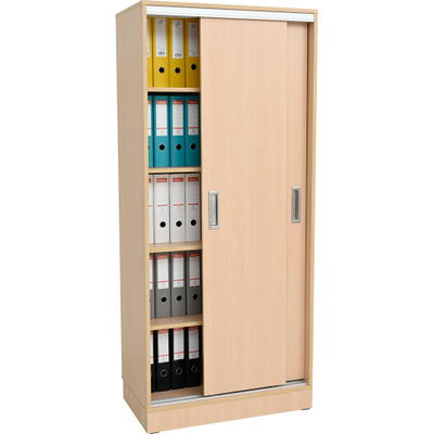 Grande Hochschrank mit Schiebetüren, T 48, H 187