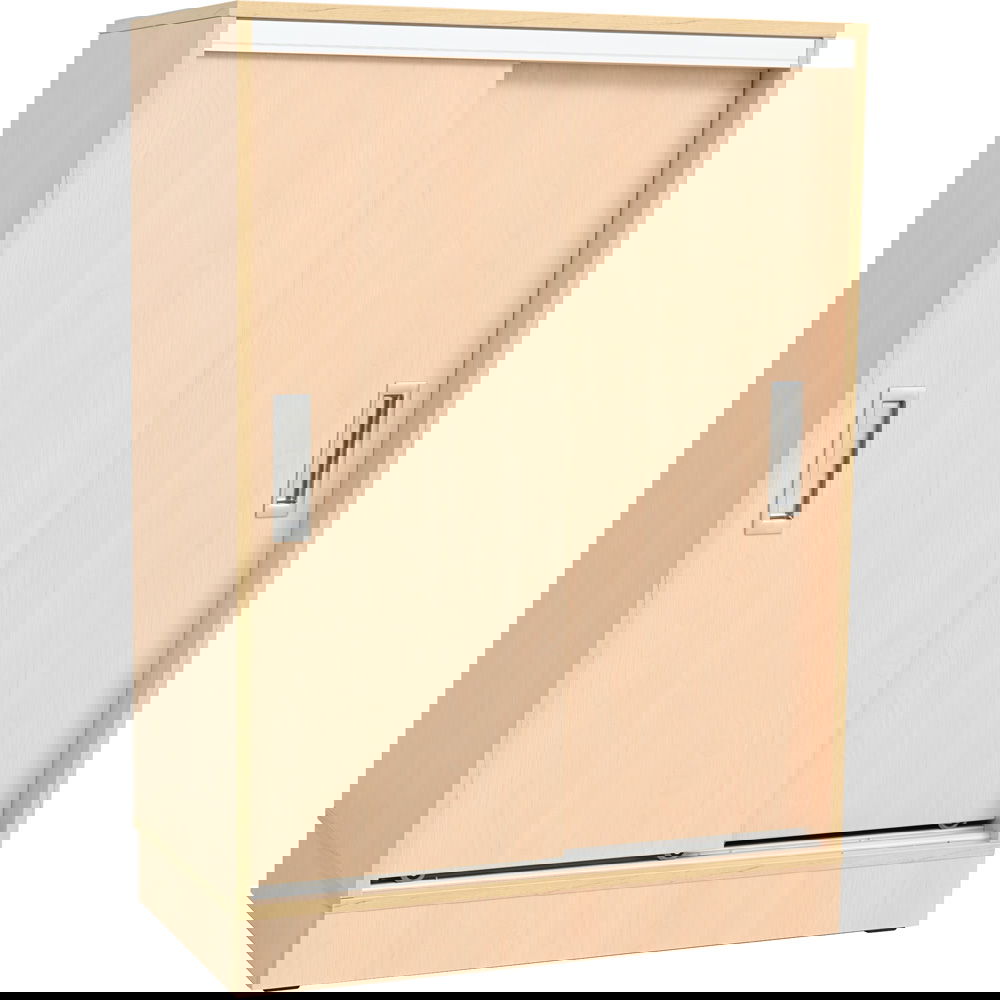 Portfolioschrank L mit Schiebetüren, T 48