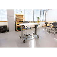 Grande Mobiler Lehrertisch, höhenverstellbar, TH 76–90 cm – Bild 16
