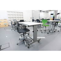 Grande Mobiler Lehrertisch, höhenverstellbar, TH 76–90 cm – Bild 14