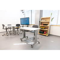 Grande Mobiler Lehrertisch, höhenverstellbar, TH 76–90 cm – Bild 12