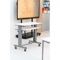 Grande Mobiler Lehrertisch, höhenverstellbar, TH 76–90 cm – Bild 8
