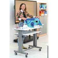 Grande Mobiler Lehrertisch, höhenverstellbar, TH 76–90 cm - 098789W m 24