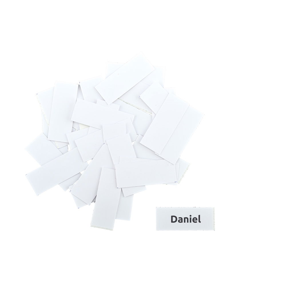 Namensaufkleber, blanco, 50 Stück