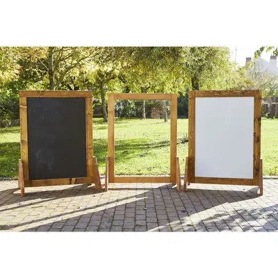 Freistehende Staffelei-Trio – 3er-Set
