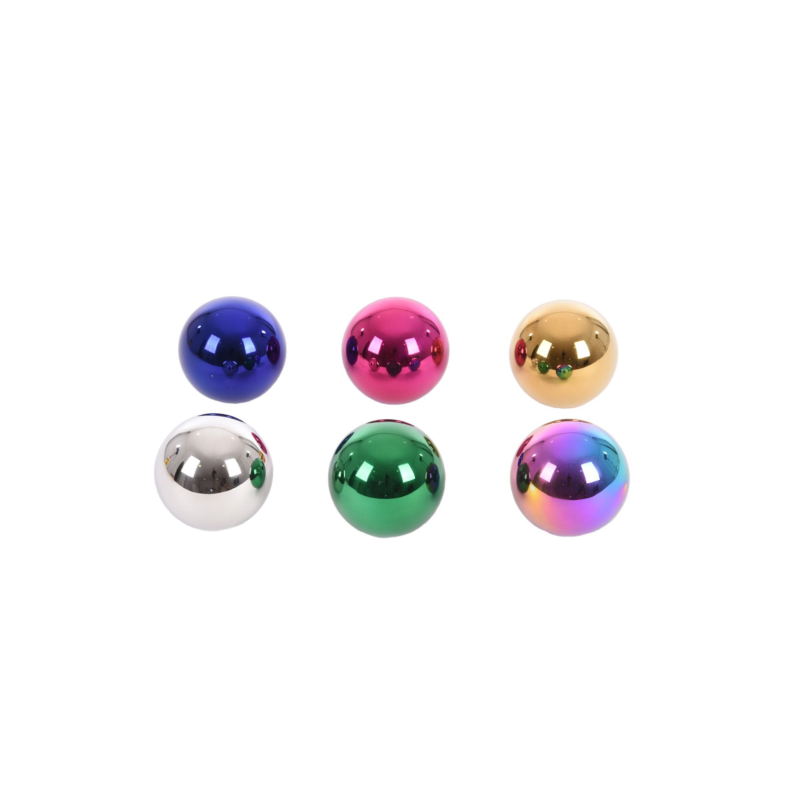 Magische Spiegelkugeln 6er Set, bunt