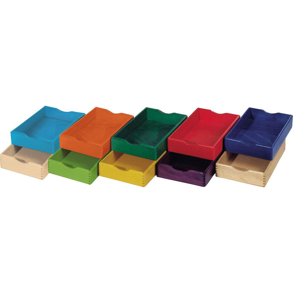 Materialkästen flach, Höhe 7 cm