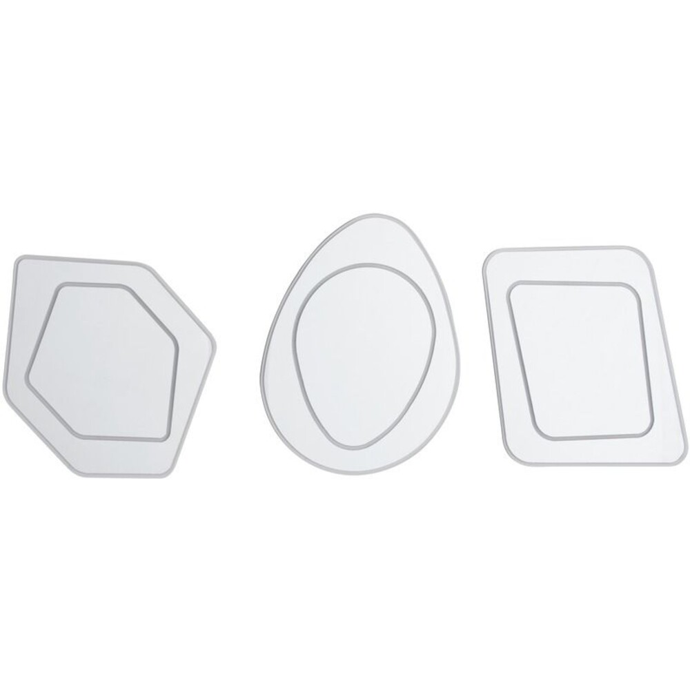 Spiegel Formen 3er Set (Sechseckig, eiförmig und rechteckig)