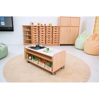 Flexi Schrank M, B 118 + 32 Holzbehälter flach (Flexi 133) - SET6423 f 24