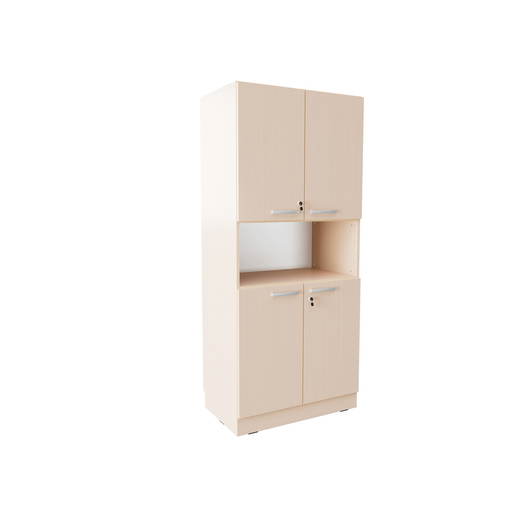 ZEST6185_a_25 Grande Hochschrank mit offenem Fach, H 187, T 48 - ZEST6185 a 25