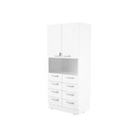 Grande Kombi-Hochschrank mit offenem Fach, H 187, T 48 - ZEST6187W b 24