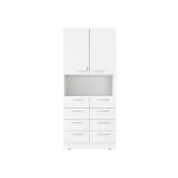 Grande Kombi-Hochschrank mit offenem Fach, H 187, T 48 - ZEST6187W b 25