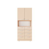 Grande Kombi-Hochschrank mit offenem Fach, H 187, T 48 – Bild 6