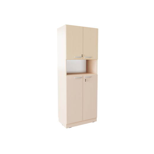 ZEST6190_a_25 Grande Hochschrank mit offenem Fach, H 223, T 48 - ZEST6190 a 25